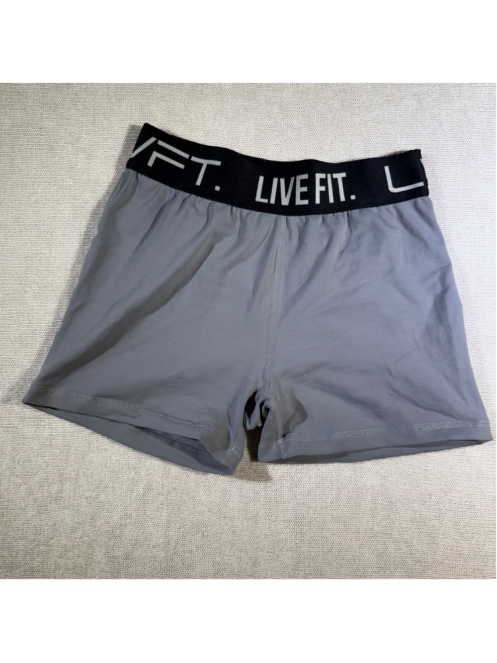 LVFT Live Fit Apparel Women's Small Gray Athletic Compression Shorts